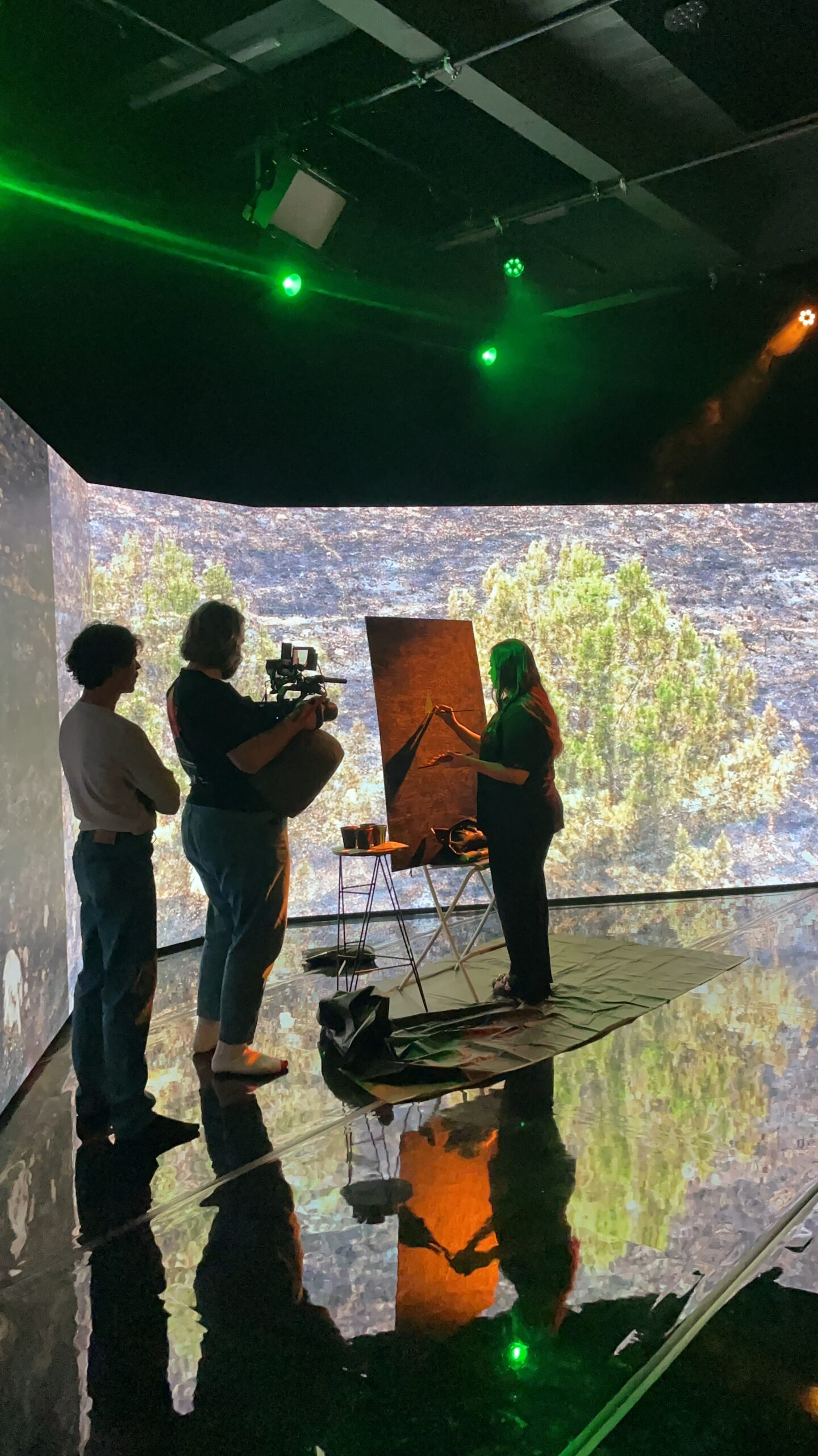 Little Rocket audiovisual team on set for the 2025 National Reconciliation Week campaign.